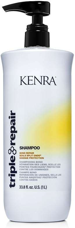 Kenra Triple Repair Shampoo | Targets & Repairs Weak or Broken Bonds | Split Ends | Damaged Hair | Bond Builder | Sulfate-Free - Image 1