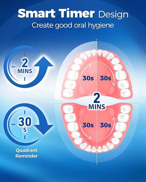 TEETHEORY Rotating Electric Toothbrush for Adults with 8 Brush Heads (2 Types), 4 Modes Deep Clean Electric Toothbrush with Rechargeable Power and 2 Min Smart Timer Black - Image 8