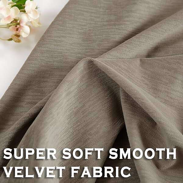 Kayne Studio Back Tab Velvet Pinch Pleated Curtains 84 Inch Long,Room Darkening Thermal Insulated Noise Reducing Window Treatments Drapes for Living Room, Mocha Tan,22 Hooks,2 Panels,38" x 84" - Image 6