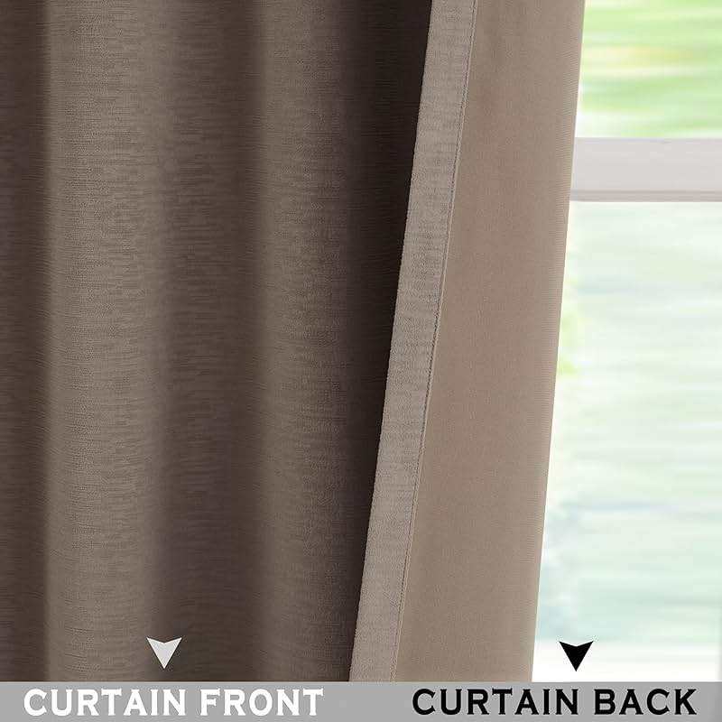 Kayne Studio Back Tab Velvet Pinch Pleated Curtains 84 Inch Long,Room Darkening Thermal Insulated Noise Reducing Window Treatments Drapes for Living Room, Mocha Tan,22 Hooks,2 Panels,38" x 84" - Image 7