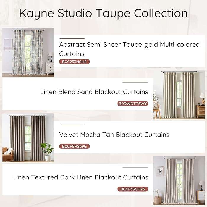 Kayne Studio Back Tab Velvet Pinch Pleated Curtains 84 Inch Long,Room Darkening Thermal Insulated Noise Reducing Window Treatments Drapes for Living Room, Mocha Tan,22 Hooks,2 Panels,38" x 84" - Image 10