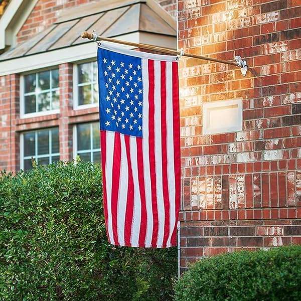 American Flag 4x6 FT Outdoor Heavy Duty, Premium USA Flags 4x6 FT 420D Nylon, Fade Resistant American Flags 4x6 for Outside Longest Lasting, US Flag with Embroidered Stars, Brass Grommets, Sewn Stripes - Image 2