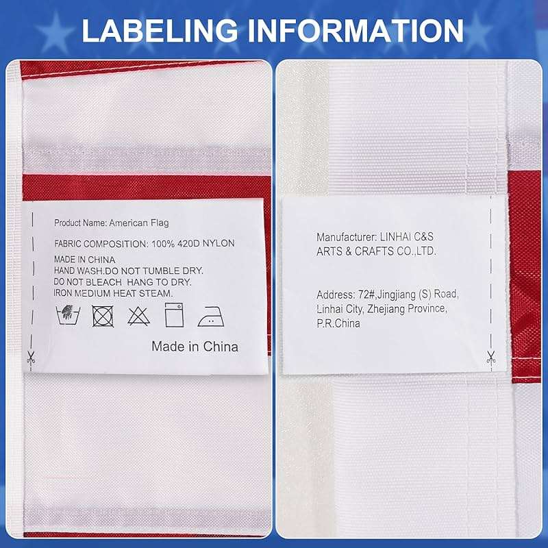 American Flag 4x6 FT Outdoor Heavy Duty, Premium USA Flags 4x6 FT 420D Nylon, Fade Resistant American Flags 4x6 for Outside Longest Lasting, US Flag with Embroidered Stars, Brass Grommets, Sewn Stripes - Image 8