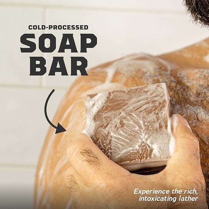 Dr. Squatch Natural Men’s Bar Soap - Cold Process Body Soap Bar with Natural Oils - Gifts for Men - Fresh Falls (5 oz, 5-Pack) - Image 5
