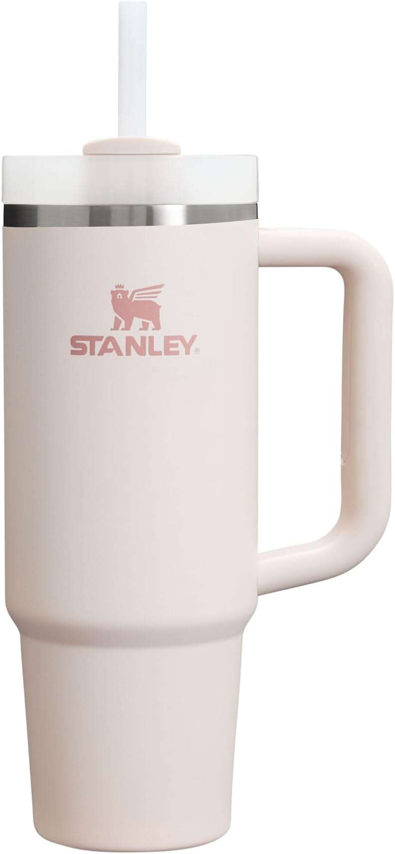 STANLEY Quencher H2.0 Tumbler with Handle and Straw 30 oz | Flowstate 3-Position Lid | Cup Holder Compatible for Travel | Insulated Stainless Steel Cup | BPA-Free | Rose Quartz 2.0 - Image 1