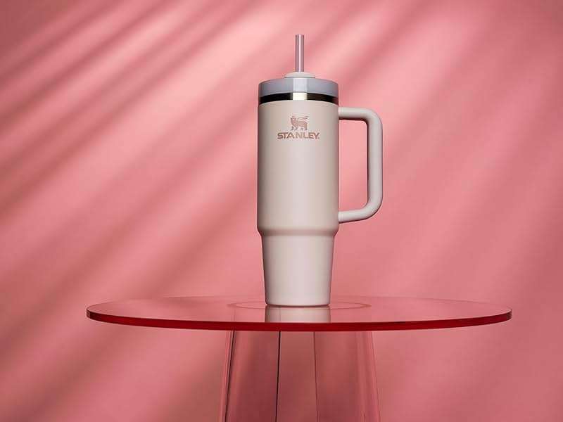 STANLEY Quencher H2.0 Tumbler with Handle and Straw 30 oz | Flowstate 3-Position Lid | Cup Holder Compatible for Travel | Insulated Stainless Steel Cup | BPA-Free | Rose Quartz 2.0 - Image 6