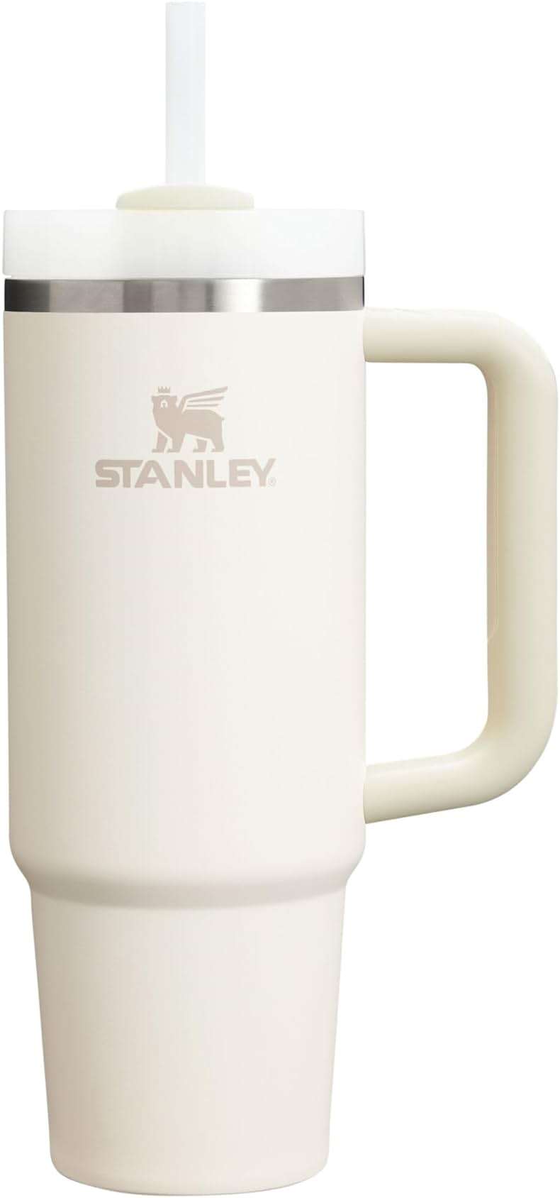 STANLEY Quencher H2.0 Tumbler with Handle and Straw 30 oz | Flowstate 3-Position Lid | Cup Holder Compatible for Travel | Insulated Stainless Steel Cup | BPA-Free | Cream 2.0 - Image 1