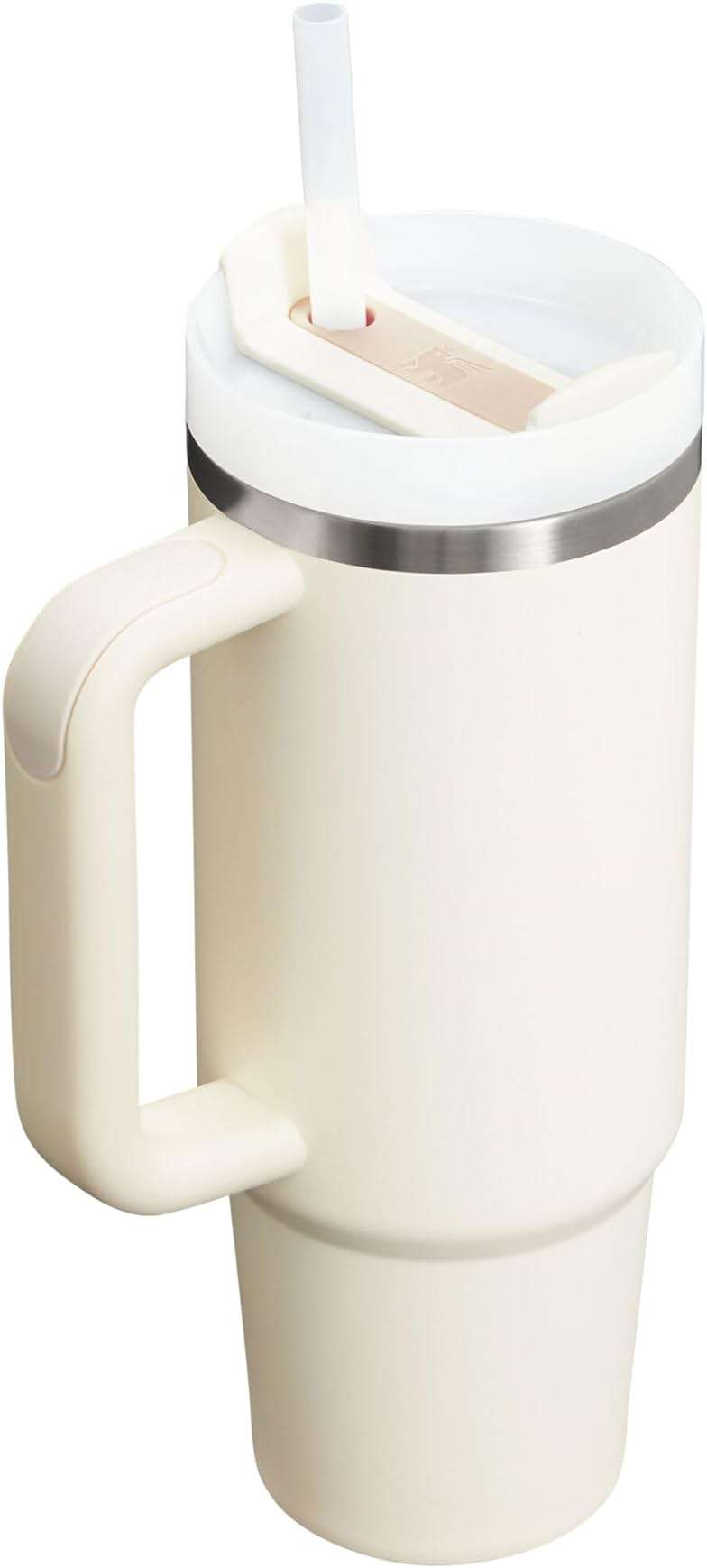 STANLEY Quencher H2.0 Tumbler with Handle and Straw 30 oz | Flowstate 3-Position Lid | Cup Holder Compatible for Travel | Insulated Stainless Steel Cup | BPA-Free | Cream 2.0 - Image 3