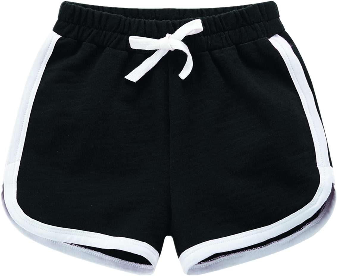 3 Pack Little Big Girls Running Athletic Cotton Shorts Toddler Kids Workout Dance Dolphin Short - Image 3