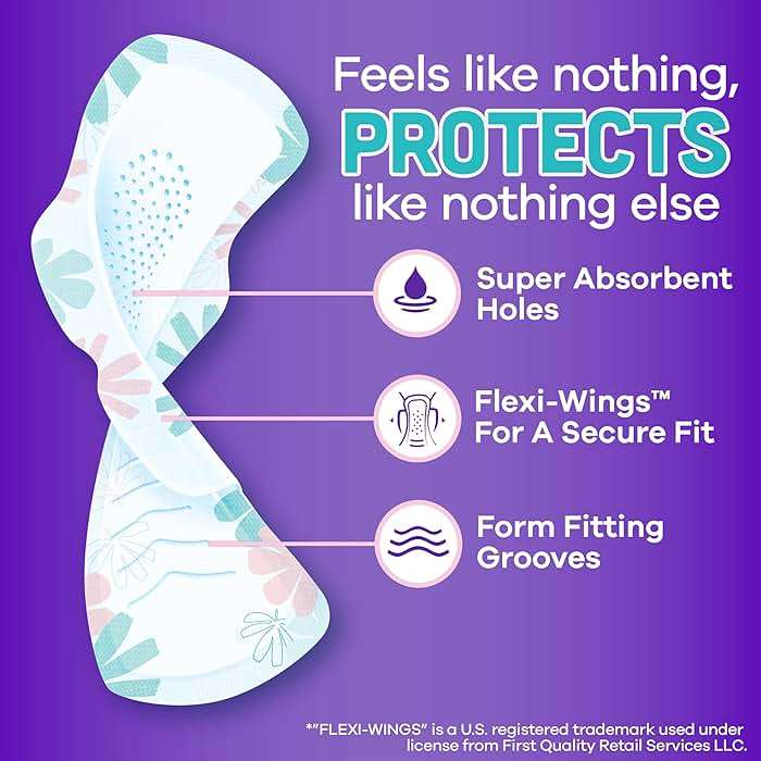 Always Radiant Teen Pads, Size 3, Extra Heavy, with Wings, Unscented, 60 Count (3 Packs of 20) - Image 2