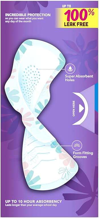 Always Radiant Teen Pads, Size 3, Extra Heavy, with Wings, Unscented, 60 Count (3 Packs of 20) - Image 12