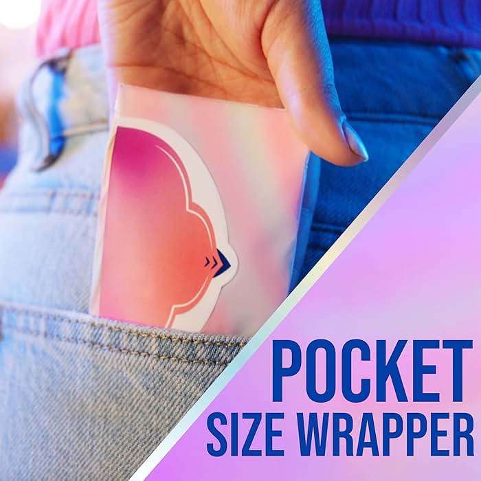 Always Pocket Feminine Pads with FlexFoam, Size 1, Regular, with Wings, Unscented, 66 Count (3 Packs of 22) - Image 4