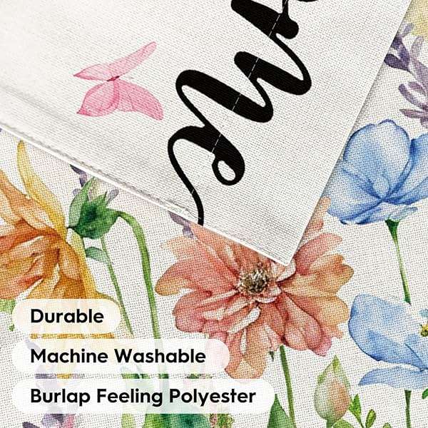 AVOIN colorlife Hummingbird Spring Flowers Garden Flag 12 x 18 Inch Double Sided, Seasonal Welcome Yard Outdoor Flag - Image 7