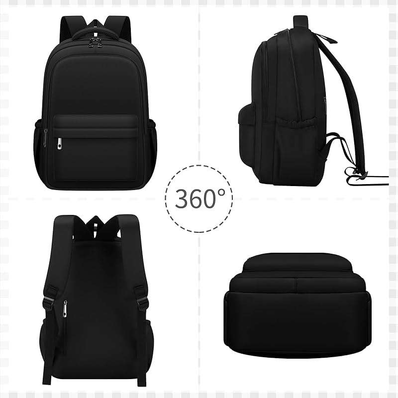 ADAISM Aesthetic Cute Backpack for School Kids Bookbags Student Black Backpacks for Teen Girls Preppy Casual Middle School Bag - Image 5