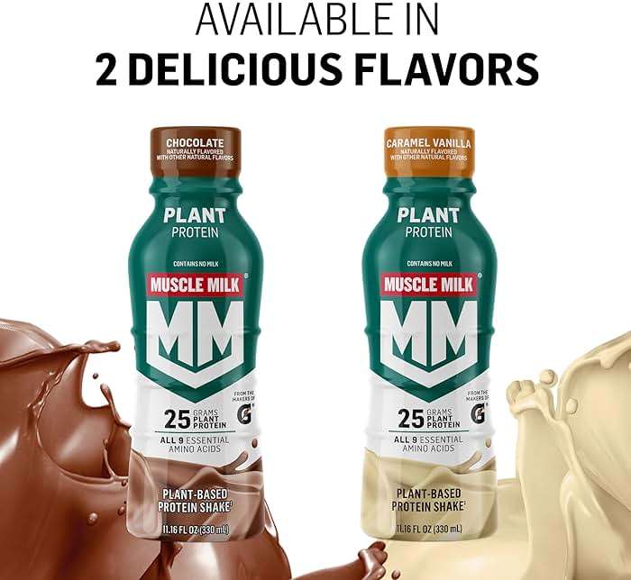 Muscle Milk Plant Based Protein Shake, Vanilla Caramel, 11.16 Fl Oz (Pack of 12) - Image 6