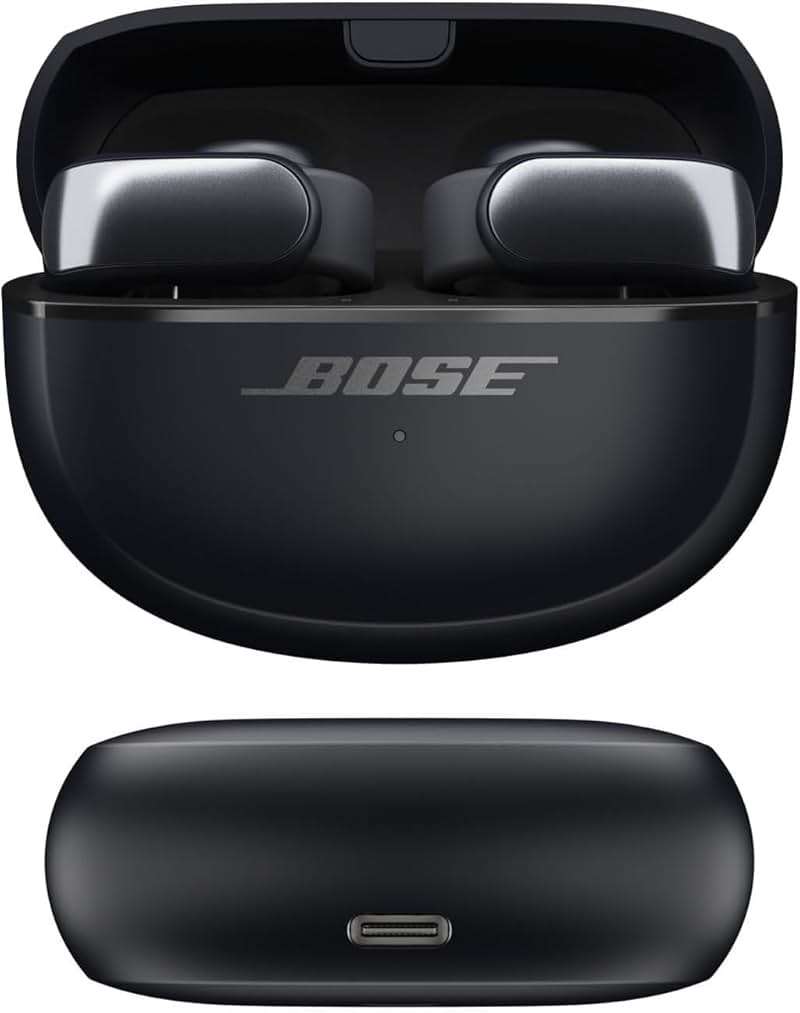 Bose Ultra Open Earbuds - Bluetooth Open Ear Earbuds with OpenAudio for Awareness, Clip-On Design for Comfort, Water Resistant, Up to 48 Hrs of Playtime, Black - Image 7