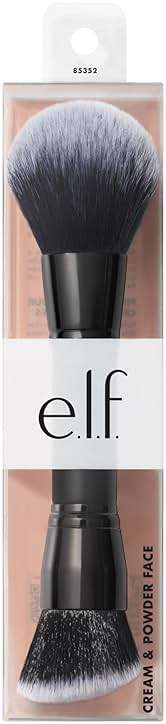 e.l.f. Dual-Ended Cream + Powder Brush, Two-in-One Makeup Brush For Creating A Gorgeous, Airbrushed-looking Complexion, Vegan & Cruelty-free - Image 5