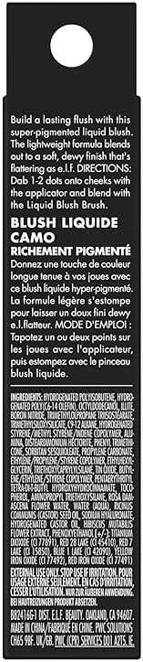 e.l.f. Camo Liquid Blush, Long-lasting Liquid Blush For High-pigment Color, Creates A Soft, Dewy Finish, Vegan & Cruelty-free, Dusty Rosé - Image 8