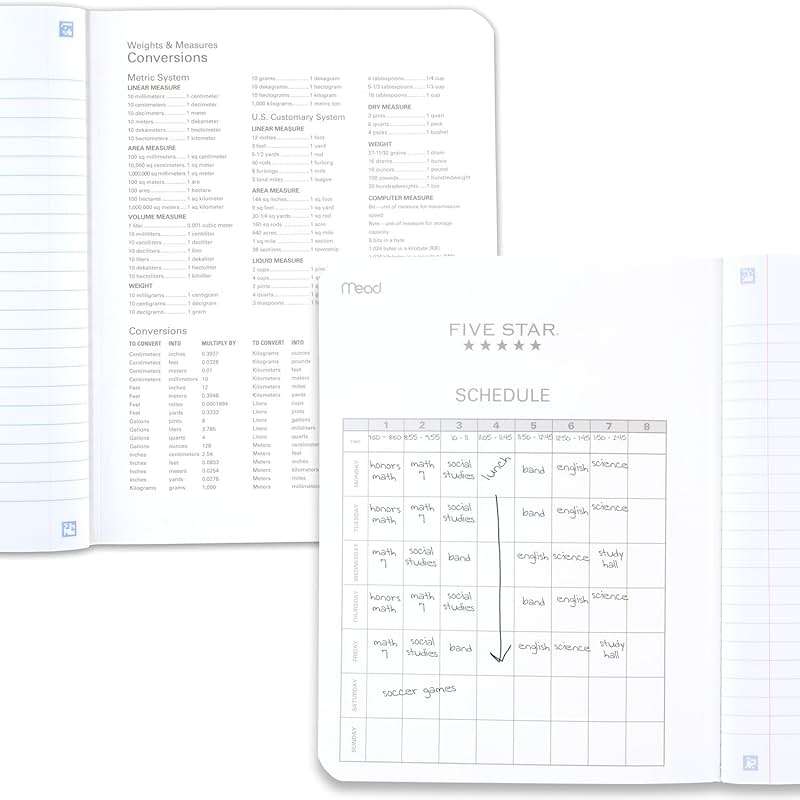 Five Star Composition Book + Study App, 4 Pack, Wide Ruled Paper, 7-1/2" x 9-3/4", 80 Sheets, Forest Green, Tidewater Blue, Fire Red and Harvest Yellow (950033B-ECM) - Image 6