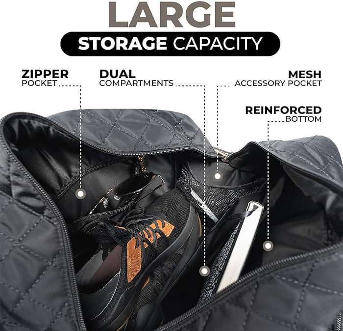 IZARI Designer Pickleball Bag For Women With Fence Hook | Original Stylish Quilted Sports Bag for Pickle Ball with Ball Bag - Image 6