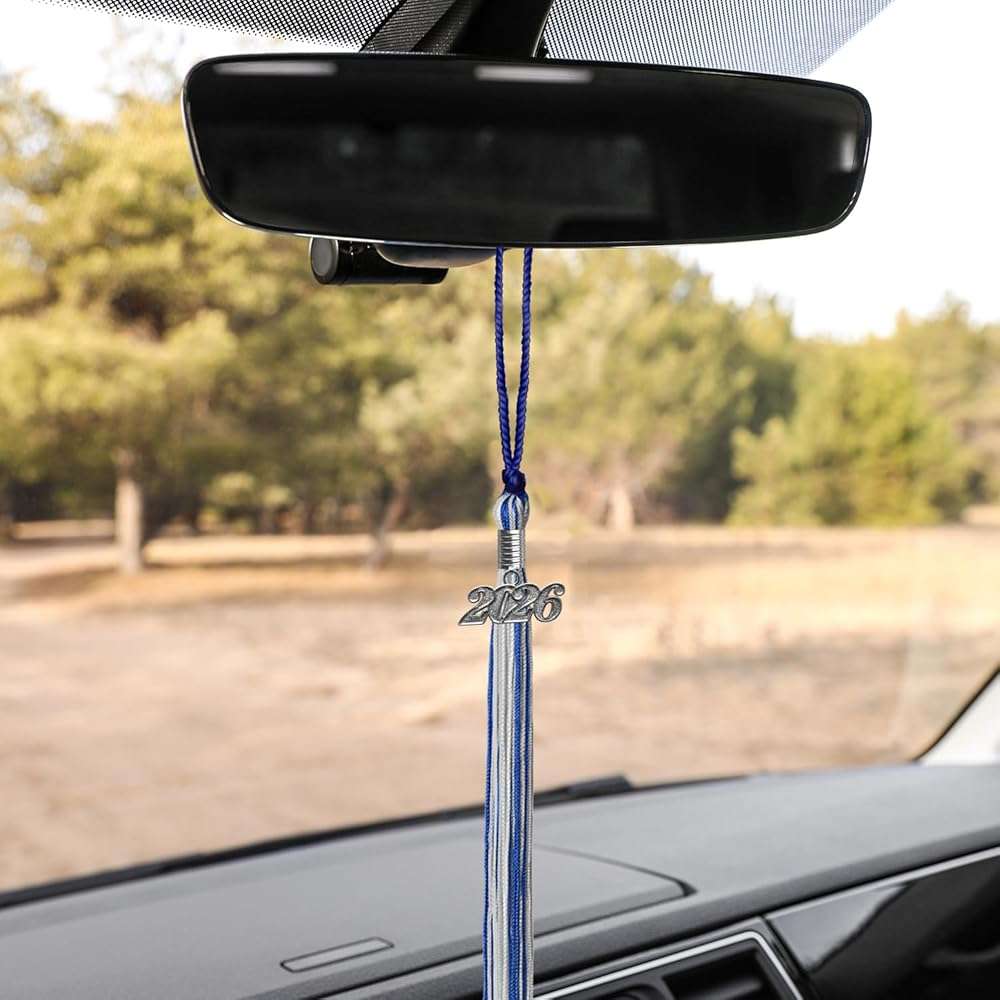 Endea Graduation Mixed Double Color Tassel with Silver Date Drop - Image 6