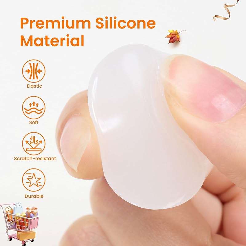 Beetles Nail Stamp 3Pcs Silicone French Tip Nail Stamp Kit with Replacement Nail Stamper Heads and Scrapers Soft Silicone Nail Printing Tool for Home Manicure Diy Nail Art Salon Gifts for Girls - Image 4