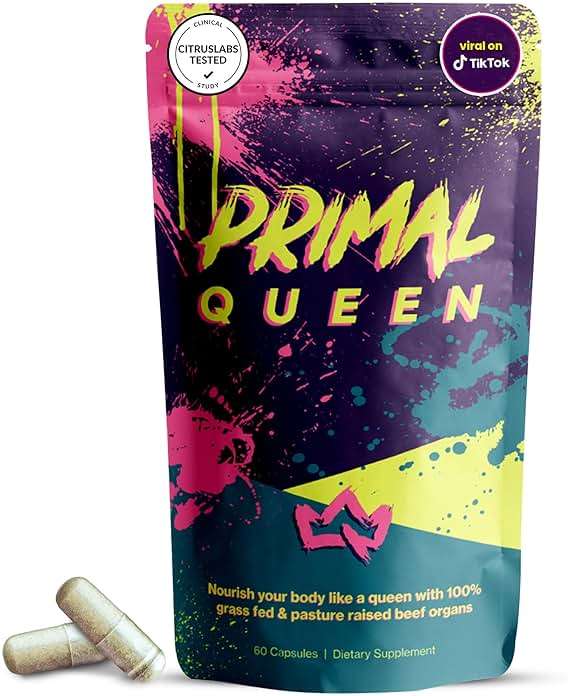 Primal Queen Female-Optimized Beef Organ Superfood Supplement (Beef Liver, Kidney, Heart, & 3 More) - 100% Grass Fed, Pasture Raised - 3rd Party & Clinically Tested - Image 1