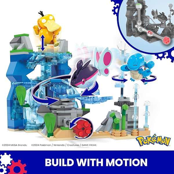 MEGA Pokémon Building Toys Set Aquatic Adventure with 319 Pieces, 2 Poseable Characters, for Kids - Image 3