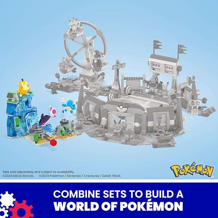MEGA Pokémon Building Toys Set Aquatic Adventure with 319 Pieces, 2 Poseable Characters, for Kids - Image 6