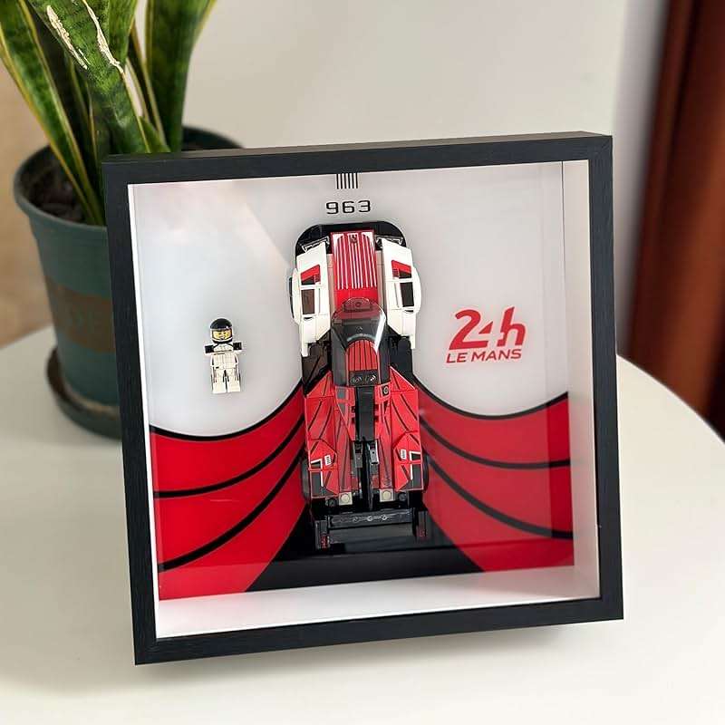 iLuane Display Wallboard for 76916 Race Car Toy Model Building Kit, Adult Collectibles Wall Mount, Home or Office Décor (No Car Included) - Image 1