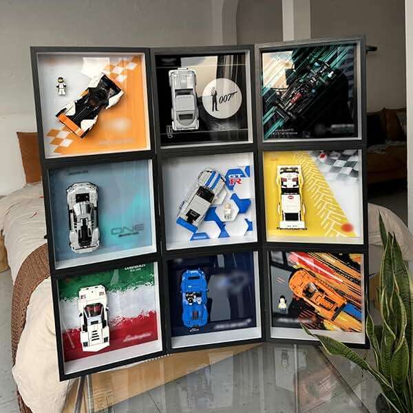 iLuane Display Wallboard for 76916 Race Car Toy Model Building Kit, Adult Collectibles Wall Mount, Home or Office Décor (No Car Included) - Image 5
