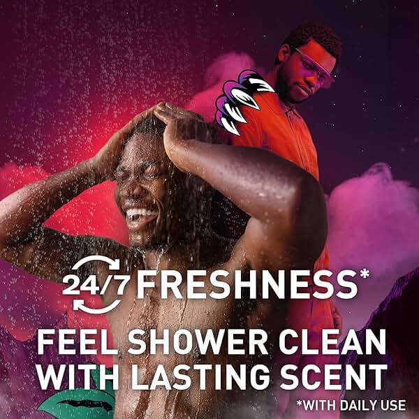 Old Spice Cleansing Body Wash for Men, 3X Defense, 24/7 Shower Fresh with Lasting Scent, 2 in 1 Body and Face Wash, Daily Men’s Wash and Shower Gel, NightPanther Rich Warm Masculine Scent, 33.4 oz - Image 4