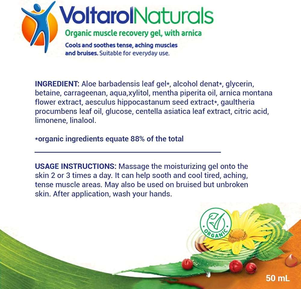 VoltarolNaturals Organic Plant-Based Cooling and Soothing Gel 50ml - Image 2