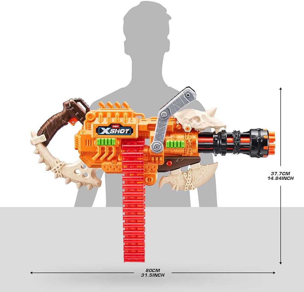 XSHOT Insanity HorrorFire Dread Hammer by Zuru with 48 Darts, Air Pocket Technology Darts and Dart Storage, Outdoor Toy for Boys and Girls, Teens and Adults - Image 3