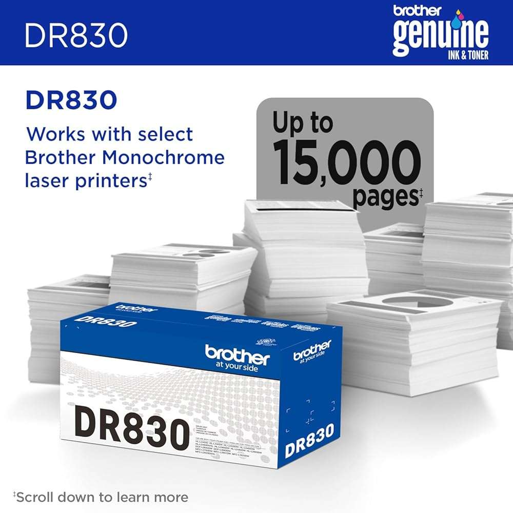 Brother Genuine DR830 Drum Unit - Image 2