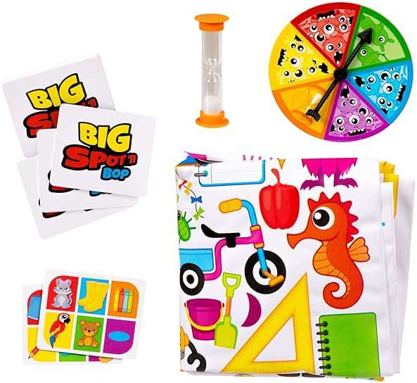 Big Spot 'N Bop! The Giant Wobbly Find It First Game, A Fun, Active Race for Mind and Body, Run Around The Giant 4 Foot (122cm) Inflatable Bopper to Find and Match Images, for 2 Or More Players, 4+ - Image 2