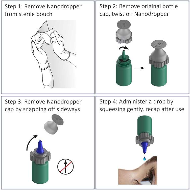 NANODROPPER SIZE 15 Adaptor for Eyedrop Bottles - Volume Reducing Adaptor to Extend Bottle Life - Image 9