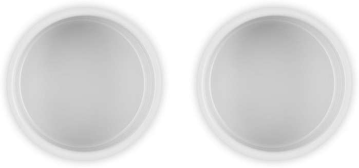 Le Creuset Stoneware Round Straight Wall Ramekin, Set of 2, 7 oz. Each, White - Image 4