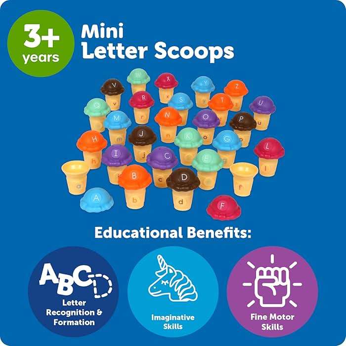 Learning Resources Mini Letter Scoops - Letter Recognition, ABC Color Matching Game, Alphabet Phonics for Toddlers, Imaginative Skills, Fine Motor, Montessori Food Toys, Gifts for Boys and Girls - Image 5