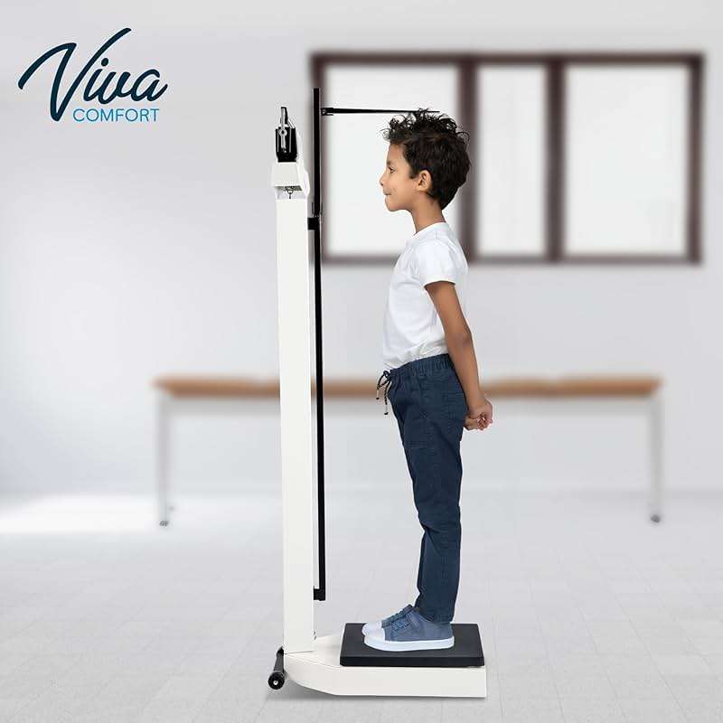 VivaComfort Medical Office Beam Scale, Analog Medical Grade Height and Weight Scale, Mechanical Bathroom and Gym Scale, Weight Capacity 440 lbs - Image 5