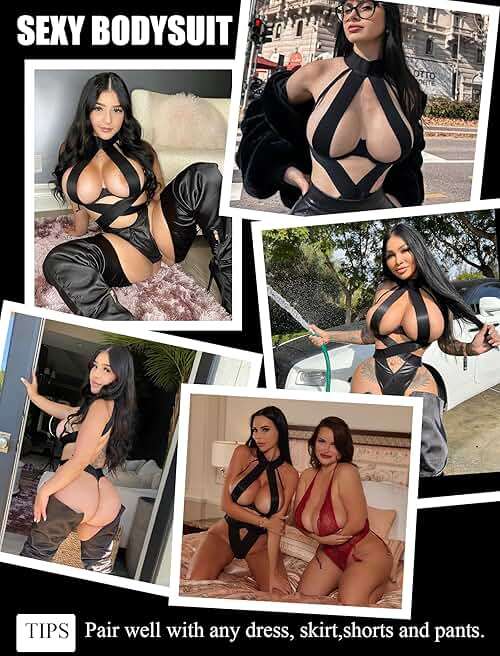 Avidlove Women Lingerie Sexy Bodysuit Strappy Teddy Lingeries One Piece Mini Babydoll with Underwire - Image 3