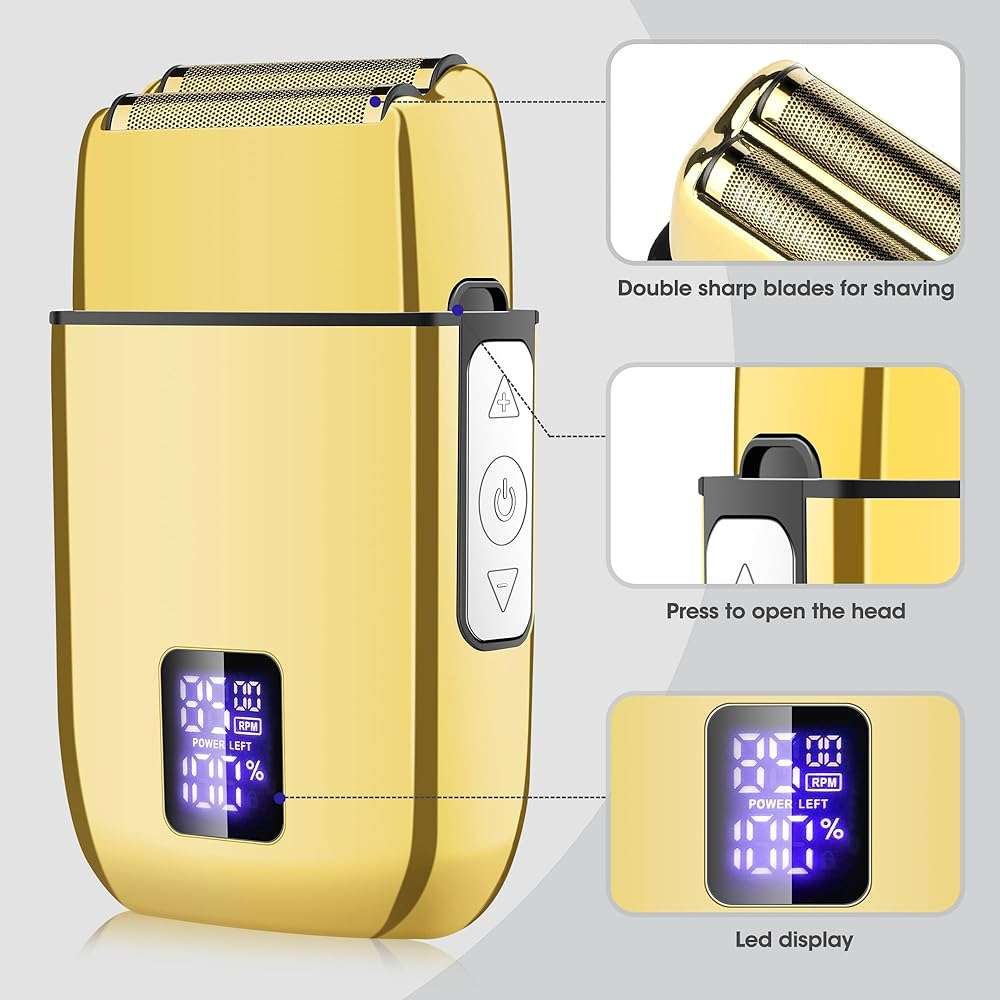 Lanumi Professional Hair Clippers Trimmer for Men Electric Razor Shavers/Beard Trimmer/Rechargeable Clippers and Trimmers Beard Trimmer Barber Kit with Travel Case Clippers for Hair Cutting Gifts - Image 3
