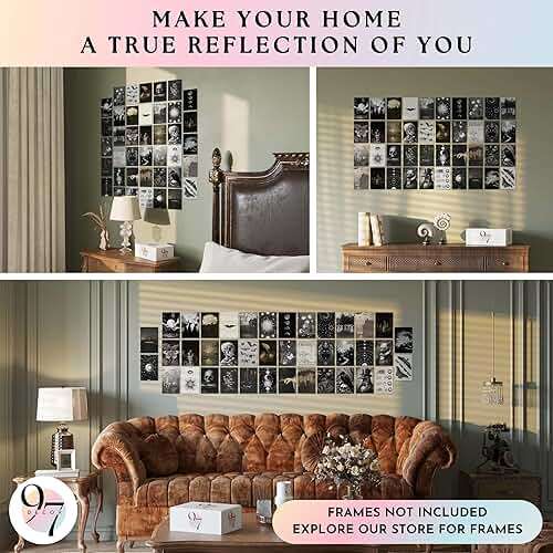97 Decor Witchy Decor Aesthetic - 40 Pcs Gothic Posters Moody Spooky Home Decors, Gothic Halloween Decorations, Scary Creepy Wall Art Prints, Dark Witchy Wall Collage (4"x6") - Image 4