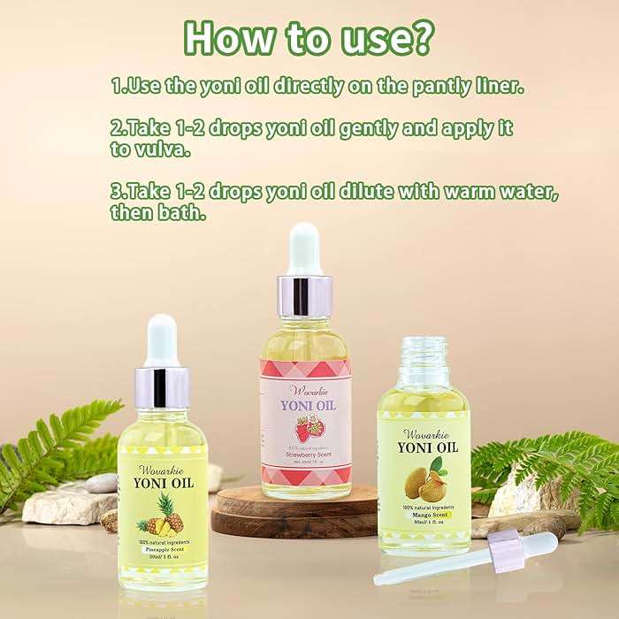 Wovarkie 3 Packs Yoni Oil for Women, 100% Natural Feminine Oil Intimate Deodorant for Women, Eliminates Odor and Ph Balanced, Feminine Serum Made with Pure Natural Essential Oils (1 fl oz/30 ml) - Image 2