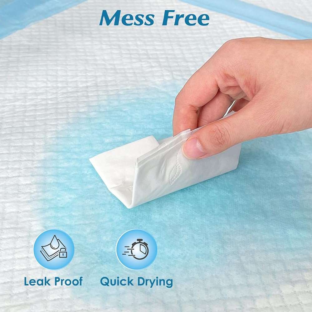 Wowflash Super Absorbency Disposable Diaper Pads for Baby, Puppy and Adults, Disposable Changing Underpads for Baby, 50 Count, 17” x 13'' - Image 5