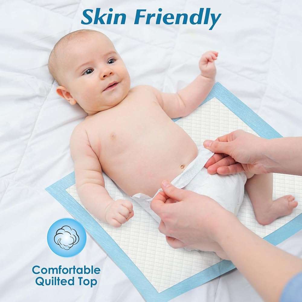 Wowflash Super Absorbency Disposable Diaper Pads for Baby, Puppy and Adults, Disposable Changing Underpads for Baby, 50 Count, 17” x 13'' - Image 6