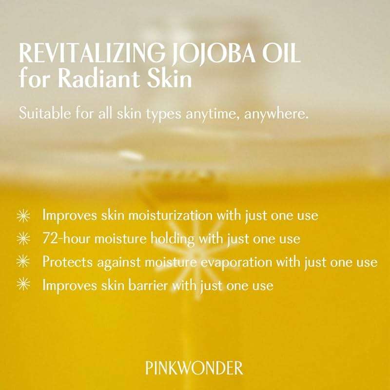 PINKWONDER USDA Organic Jojoba Oil | 100% Pure, Cold-Pressed Oil for Face & Facial Care, Gua Sha | Non-Greasy Korean Skin Care for Women 1.69oz (50ml) - Image 3