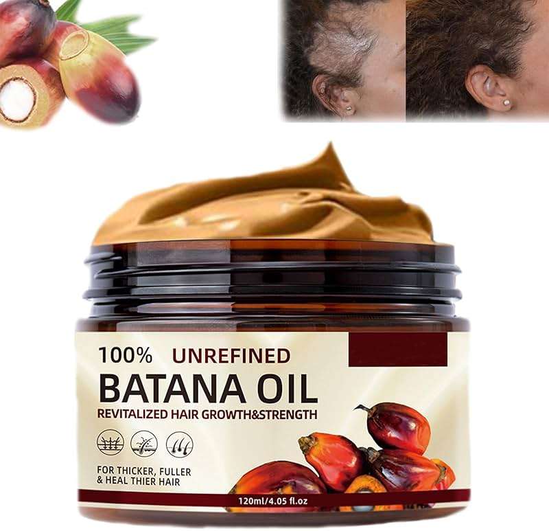 Batana Oil for Hair Growth, Botana Oil from Honduras, 100 Percent Pure Batana Paste Hair Mask Organic Raw, Miracle Hair Loss, Repairs Damaged Hair, Leaves Hair Smoother 120g - Image 1