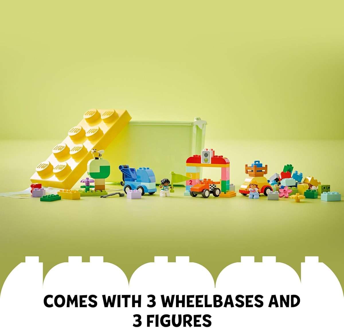 LEGO DUPLO Classic Cars and Trucks Brick Box Building Blocks - Learning & Educational STEM Toys for Toddlers, Ages 1.5+ Years - Develops Fine Motor Skills - Gift for Toddler Birthday - 10439 - Image 4