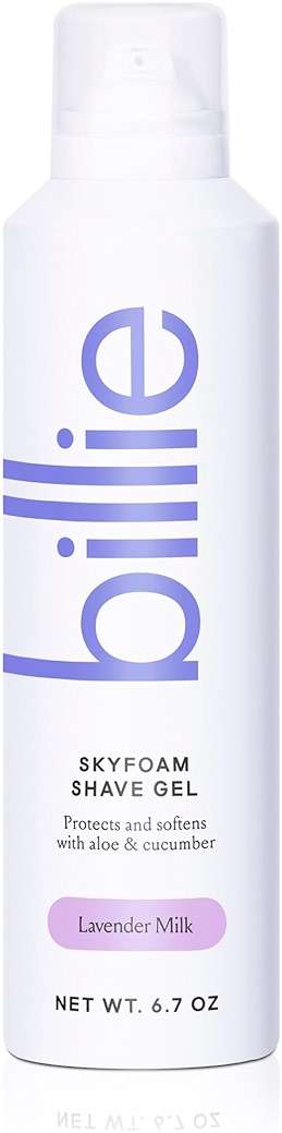 Billie SkyFoam Shave Gel - Lavender Milk Scent - Water-activated Foam - Made With Aloe & Cucumber - For A Close, Smooth Shave - 6.7 fl oz - Image 1